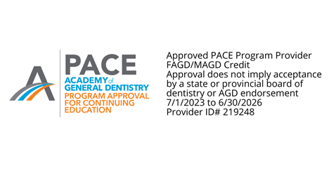 approved-pace-program-provider-fagdmagd-credit-approval-does-not-imply-acceptance-by-a-state-or-provincial-board-of-dentistry-or-agd-endorsement-712020-to-6302023-provider-id-21924 AGD Pace